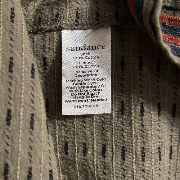 Sundance Amaal Green Sleeveless Tiered Embroideried Maxi Dress Pockets  XS Boho - Picture 9 of 10